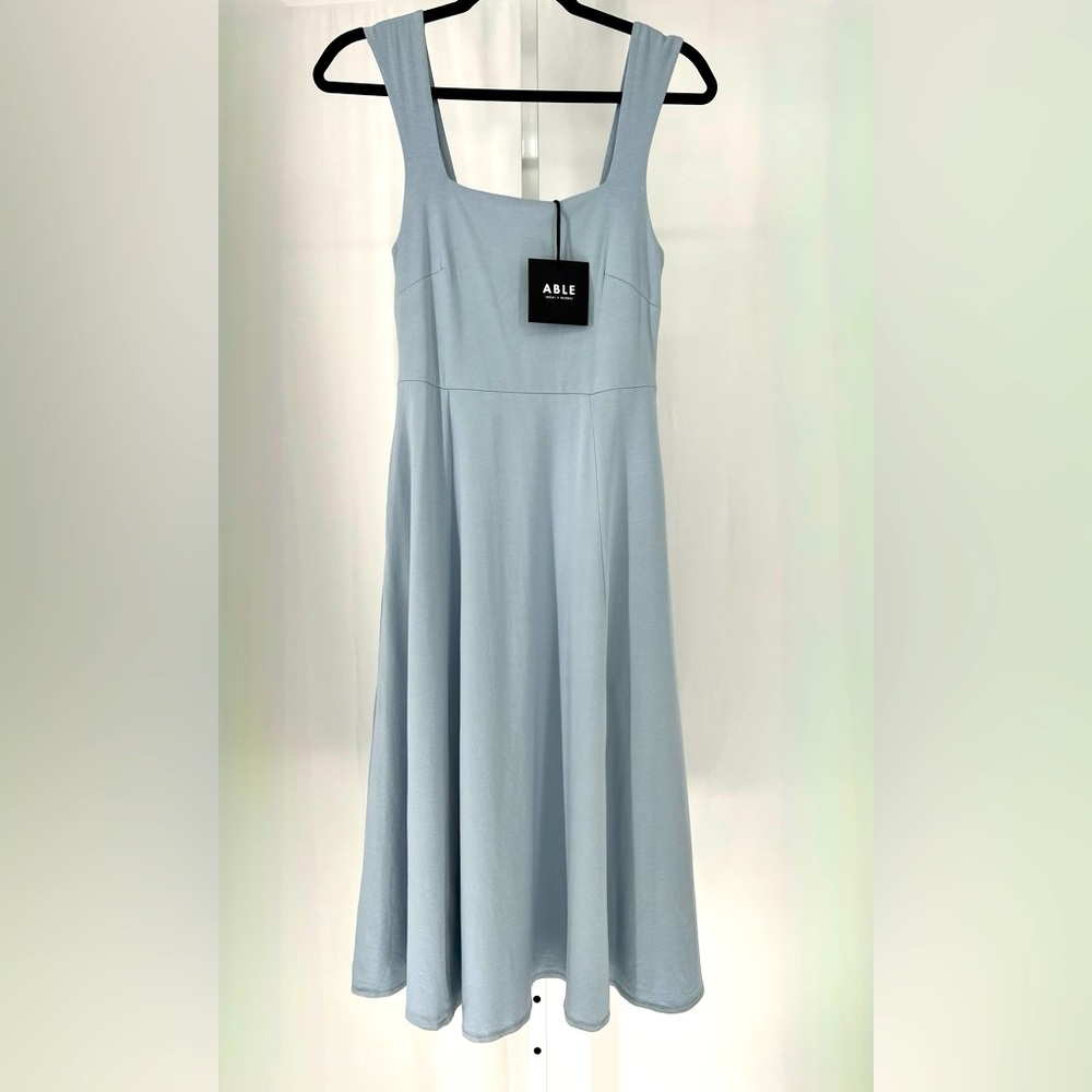 Able Light Blue Midi Dress